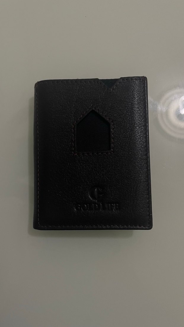 Koyu Kahverengi Minimalist Erkek Cüzdan - Görsel 2