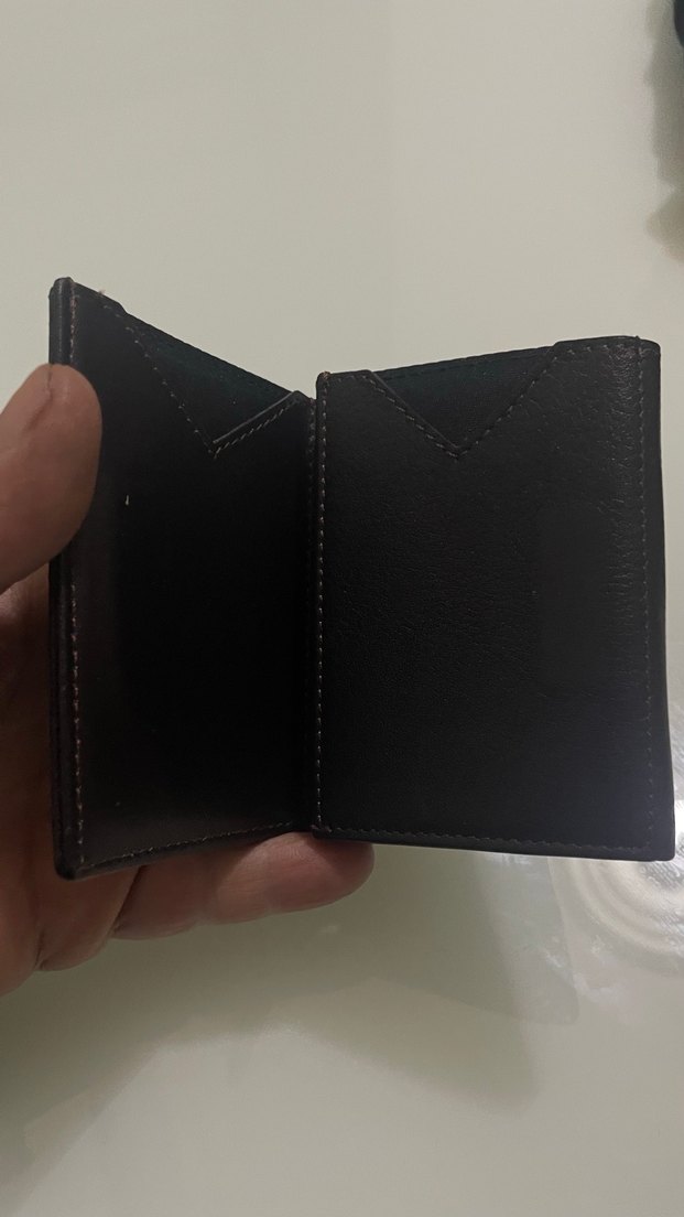 Koyu Kahverengi Minimalist Erkek Cüzdan - Görsel 3