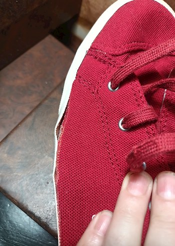 Lacoste Kırmızı Bağcıklı erkek Spor Ayakkabı - Görsel 6