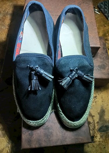 Zara Erkek Püsküllü Lacivert Espadril 40 numara