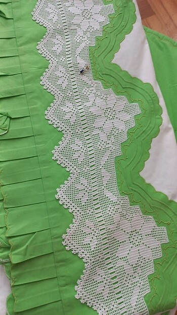 Çift kişilik çarşaf pike ve 2 yastık - Görsel 5