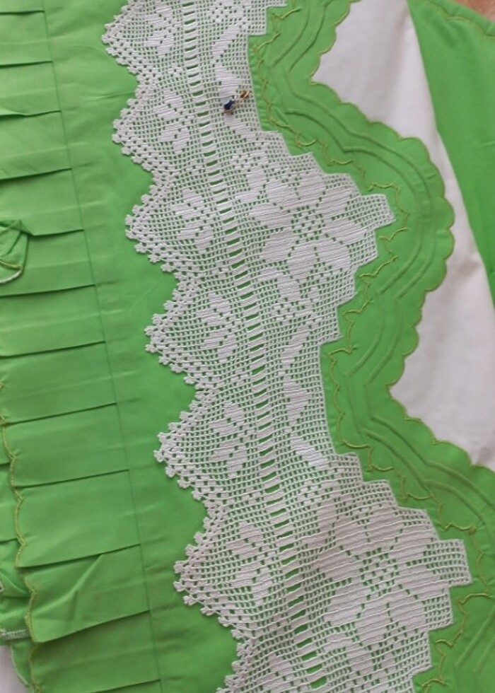 Çift kişilik çarşaf pike ve 2 yastık - Görsel 5