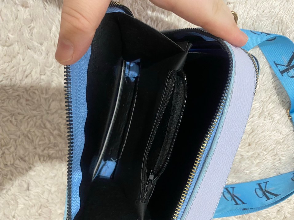 Mavi,Zincir Detaylı Kadın Omuz Çantası - Görsel 4