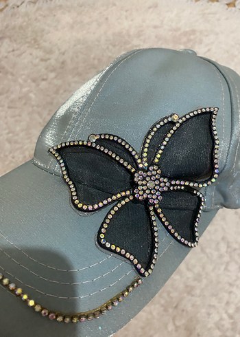 Gri Deri Biker Şapka - Görsel 2