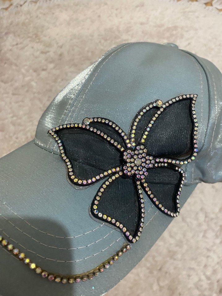 Gri Deri Biker Şapka - Görsel 2