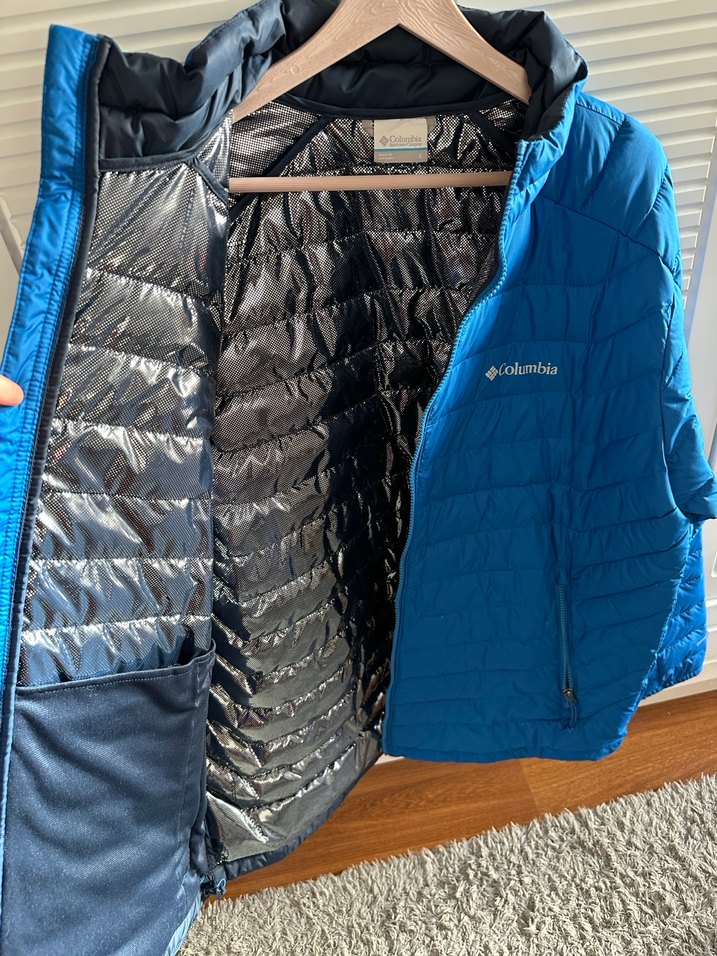 Columbia Mavi Fermuarlı Erkek Mont - Görsel 2