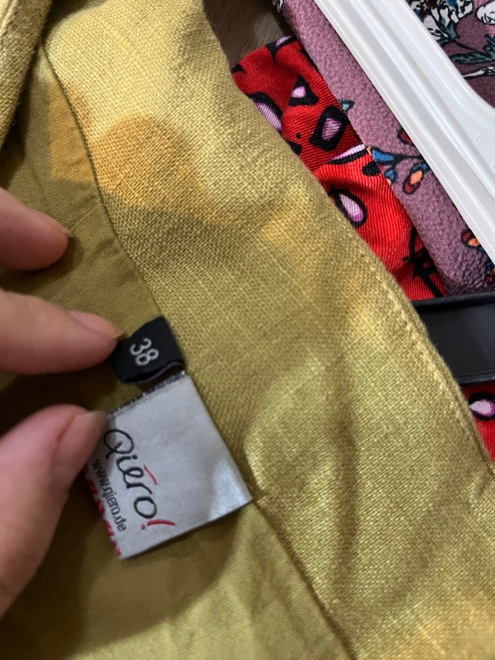 Drapeli Haki Hamile Midi Etek - Görsel 2