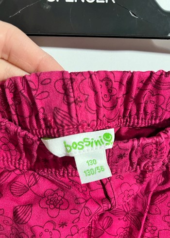 Pembe Bağlama Desenli Kız Tayt - Görsel 2