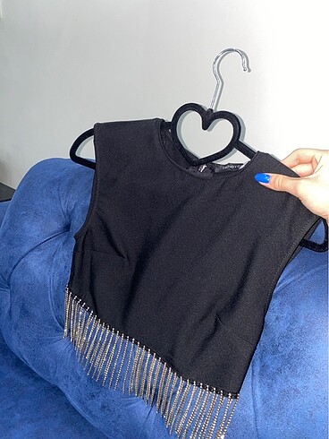 Trendyol & Milla Taşlı bluz crop