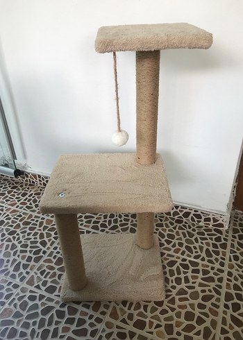 Bej Kedi Tırmalama ve Oyun Platformu