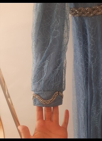 38 Beden Mavi abiye