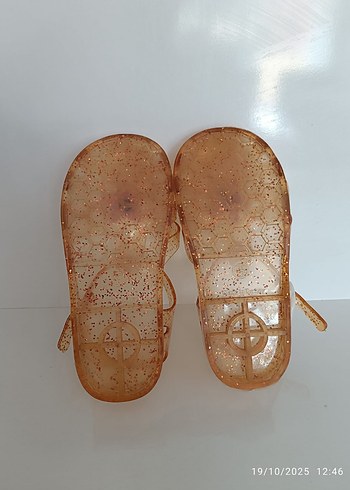 Işıltılı Bej Kız Çocuk Sandalet - Görsel 10