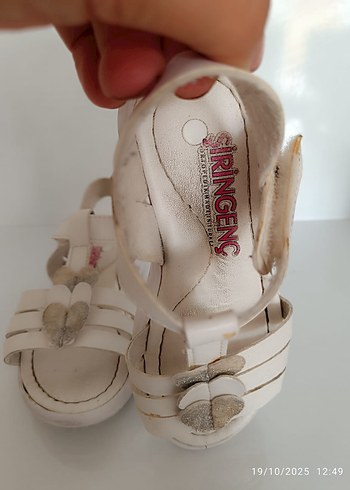 Kız Çocuk Beyaz Cırtcırtlı Terlik - Görsel 9