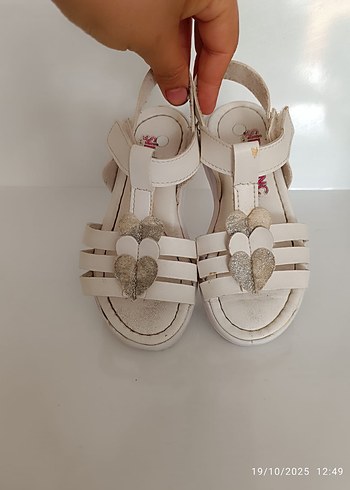 Kız Çocuk Beyaz Cırtcırtlı Terlik - Görsel 8