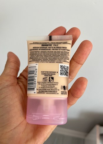  Beden NYX BLUR Fondöten 01 Pale Bej