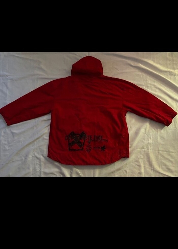 Kapüşonlu vintage yağmurluk - Görsel 2