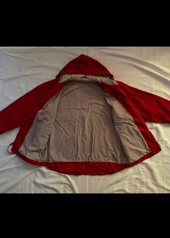 Kapüşonlu vintage yağmurluk - Görsel 3