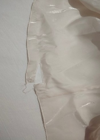 Uzun Kollu Beyaz A Kesim Abiye - Görsel 8