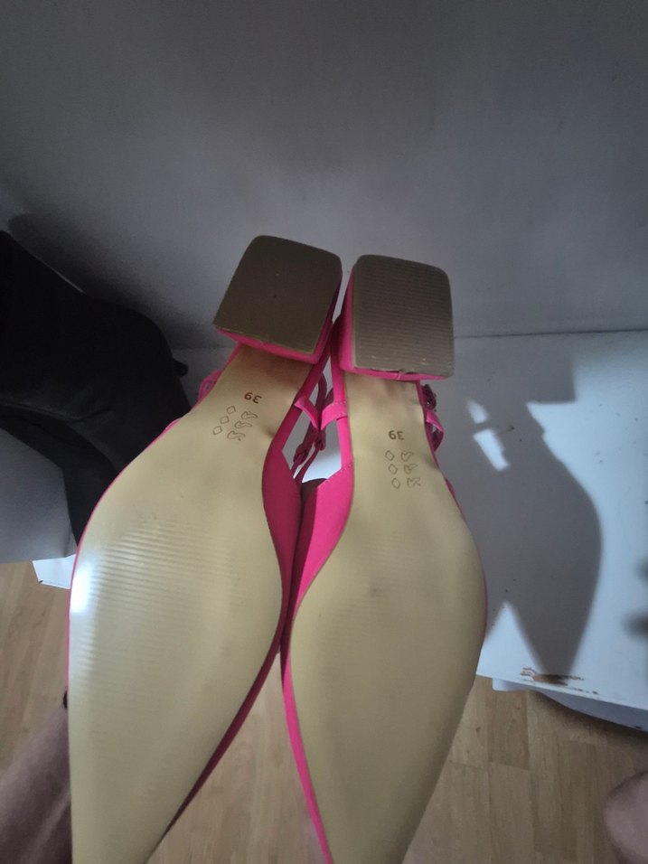 Pembe Rugan Stiletto Topuklu Kadın Ayakkabı - Görsel 5