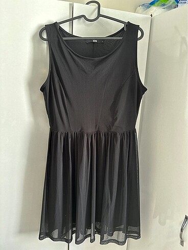 LTB siyah tüllü gothic elbise
