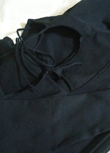 Diğer Siyah crop bluz