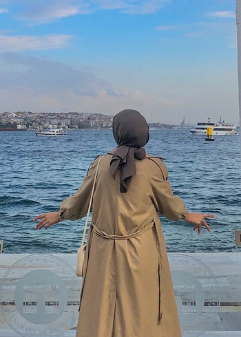 Suud Collection Suud Camel Kemerli Trençkot