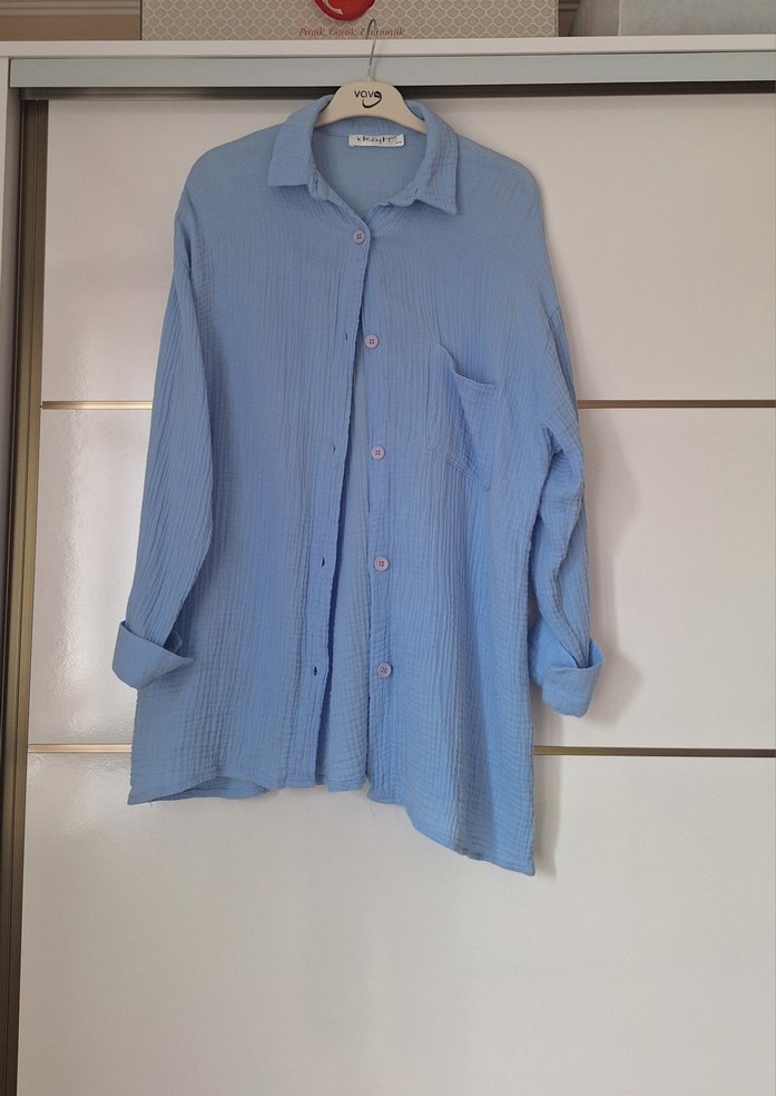 Açık mavi müslin  Kadın Takım - Görsel 2