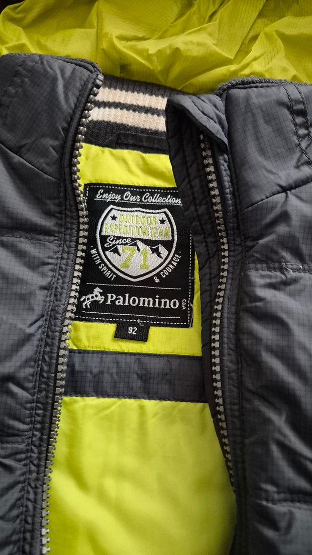 Erkek Çocuk Gri Kürklü Kapüşonlu Mont - Görsel 2