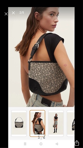 Stradivarius Stradivarius monogram çanta