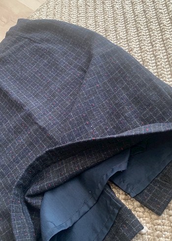 Lacivert Midi Kalem Etek - Görsel 3