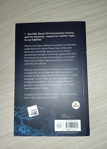 Osamu Dazai İnsanlığımı Yitirirken kitabı