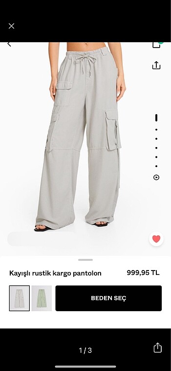 Bershka kargo pantolon