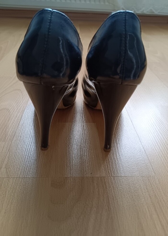 Lacivert rugan ayakkabı  - Görsel 3