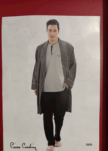 Lacivert erkek uzun kollu pijama set - Görsel 5