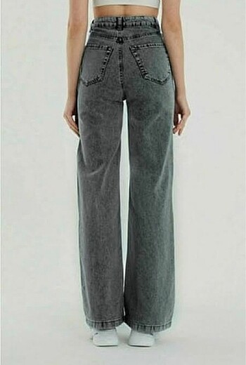 Yüksek Bel Gri Jean Pantolon ? Rahat ve Tarz Sahibi? - Görsel 5