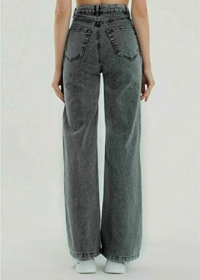 Yüksek Bel Gri Jean Pantolon ? Rahat ve Tarz Sahibi? - Görsel 5