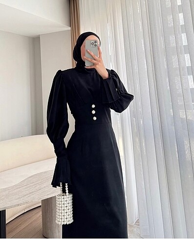 m Beden siyah Renk Vintage elbise -siyah