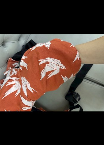 Turuncu Desenli Bebek Kanguru - Görsel 6