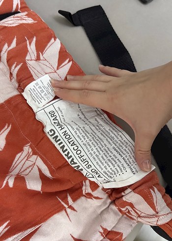 Turuncu Desenli Bebek Taşıyıcı - Görsel 3