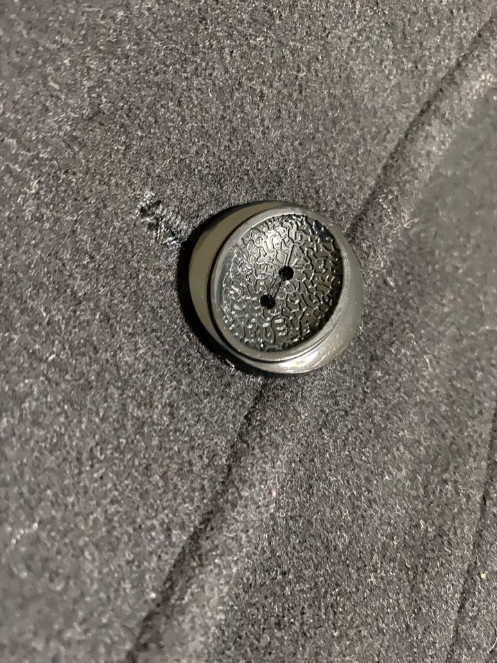 Siyah Çift Düğmeli Kadın Kaban - Görsel 4