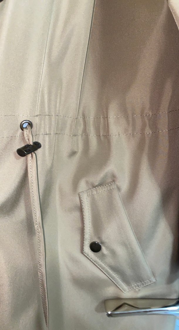 Bej Uzun Kadın Trençkot - Görsel 4