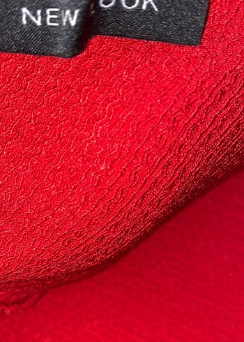 Kırmızı Bol Kesim Uzun Elbise - Görsel 4