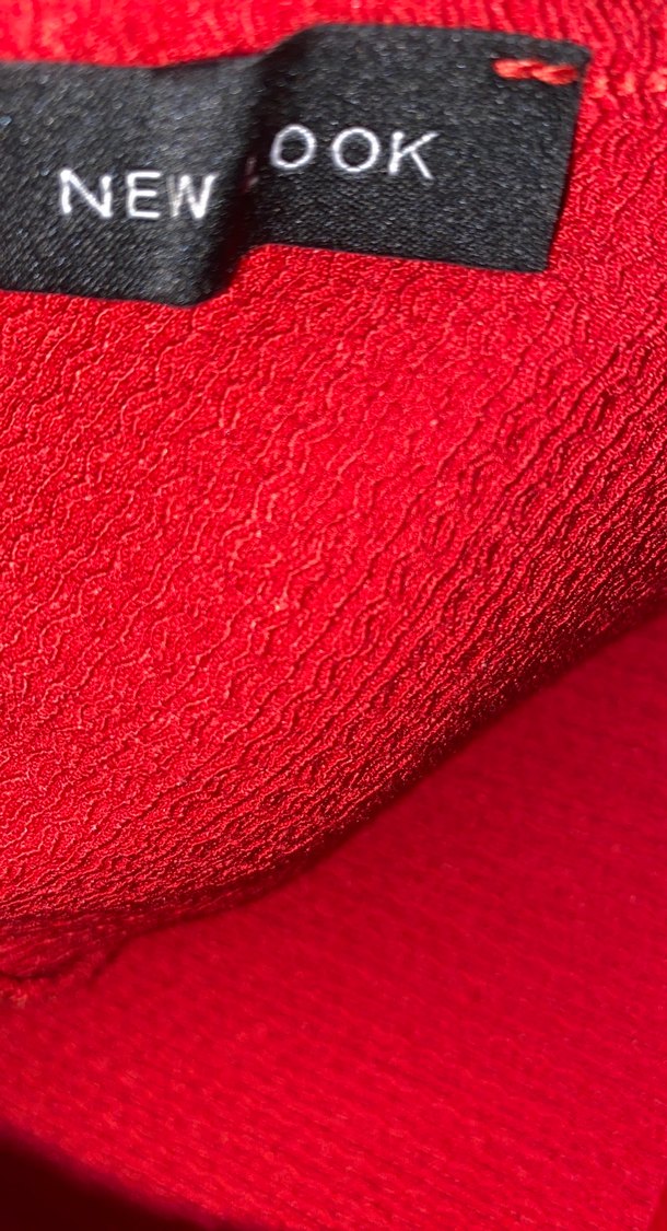 Kırmızı Bol Kesim Uzun Elbise - Görsel 4