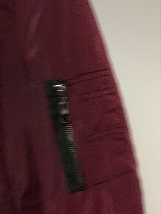 s Beden bordo Renk Bomber Ceket