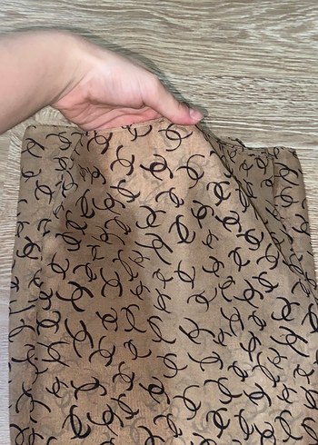 Zincir Detaylı Bej Bohem Kadın Şal - Görsel 3