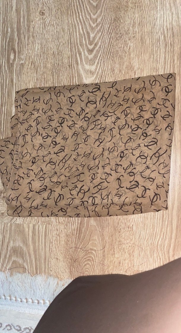 Zincir Detaylı Bej Bohem Kadın Şal - Görsel 2