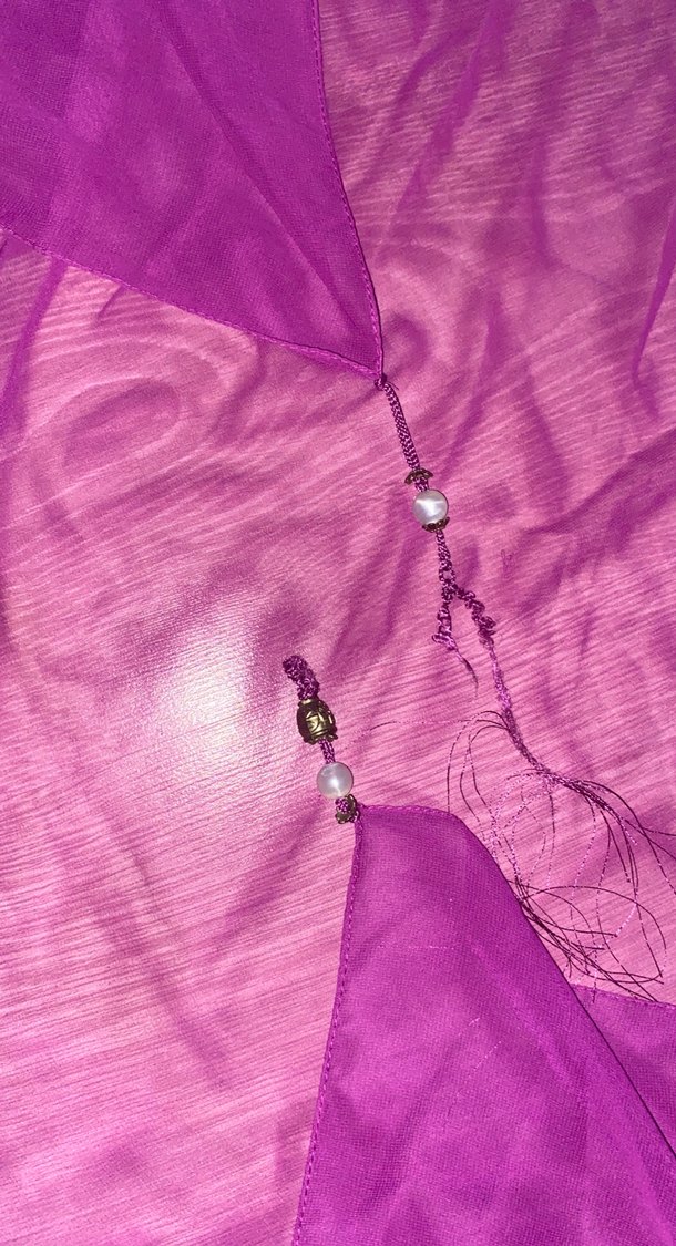 Mor İpek Dokulu Kadın Şal - Görsel 4