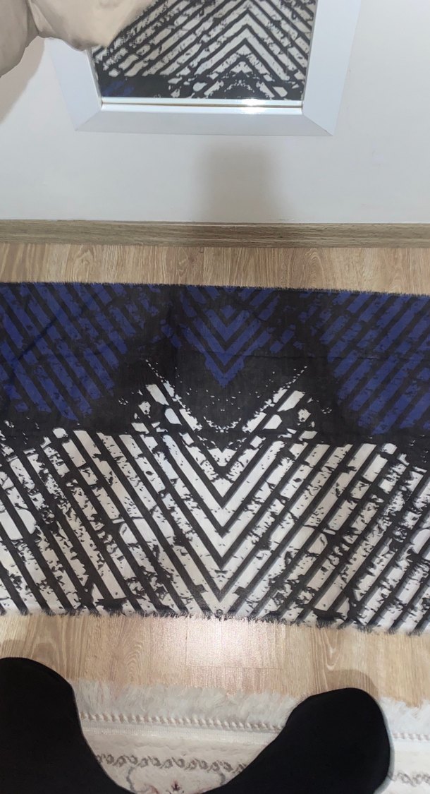 Mavi Bohem Kadın Şal Velcro Detaylı - Görsel 2