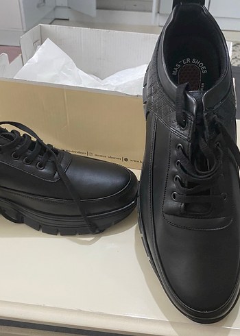 Siyah Bağcıklı Erkek kaliteli ayakkabı - Görsel 8