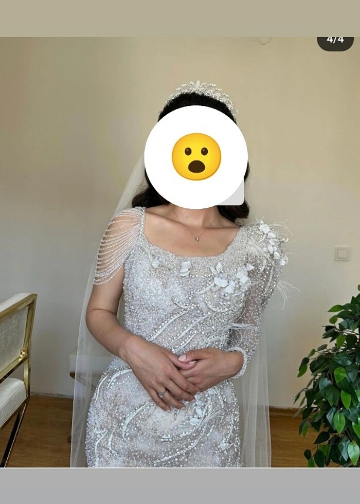 Balık model gelinlik - Görsel 3